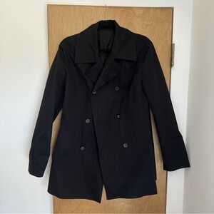 Toteme Black Double Breasted Coat